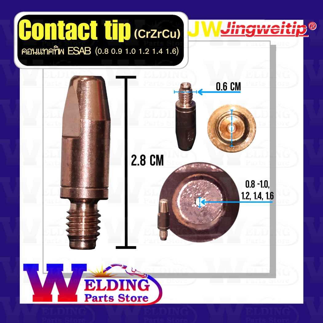 Contact tip ESAB (CrZrCu)